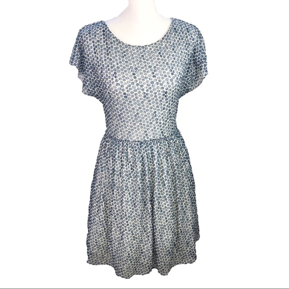 Anthropologie Weston Wear Frothed Dot Dress - Picture 2 of 8